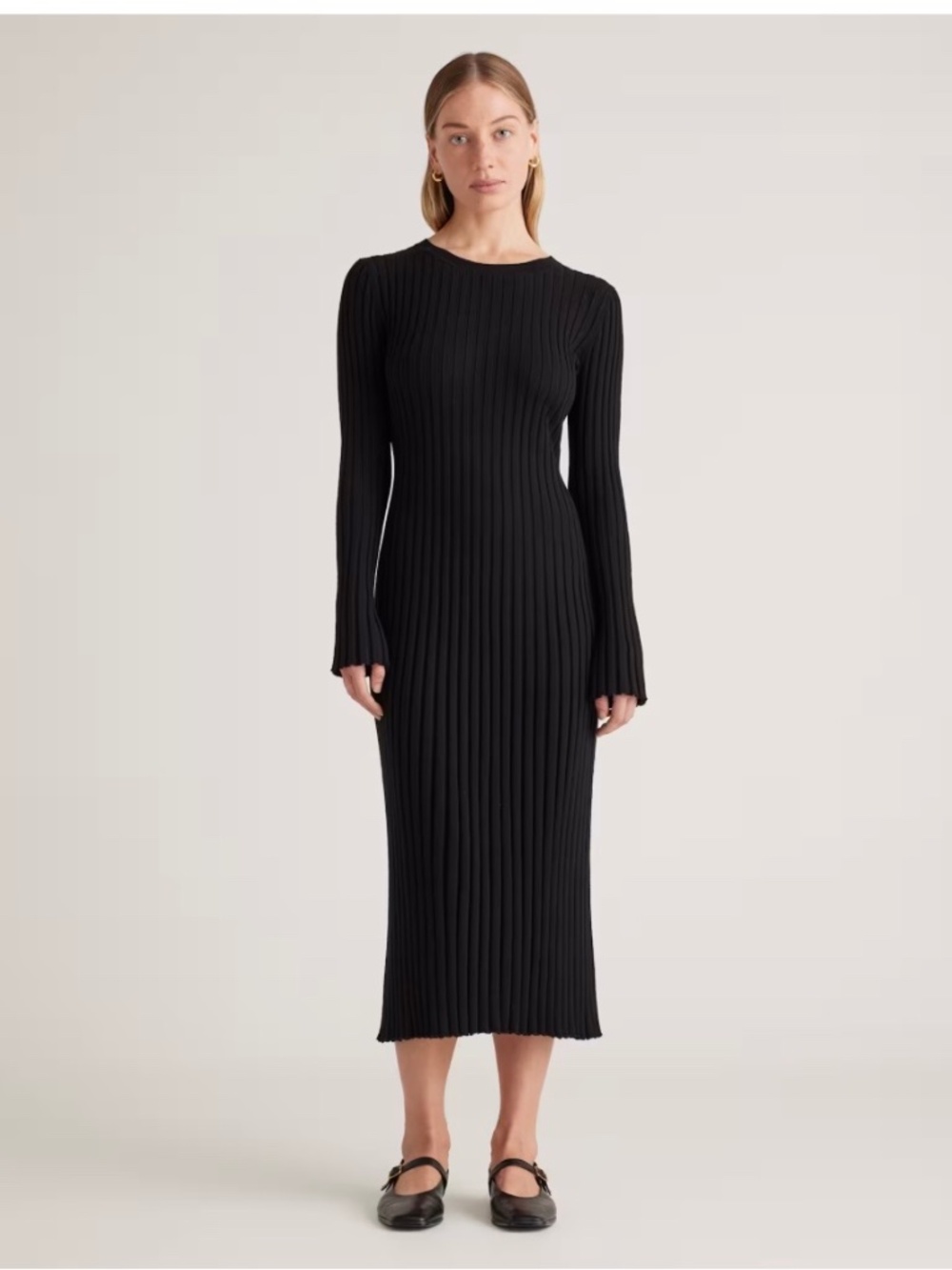 Quince cotton and cashmere ribbed dress size XS